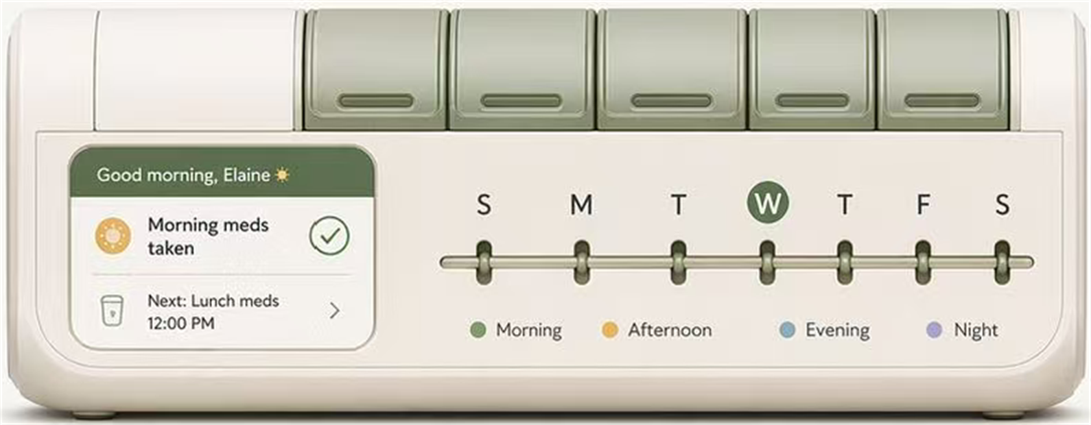 Medication reminder device shell.